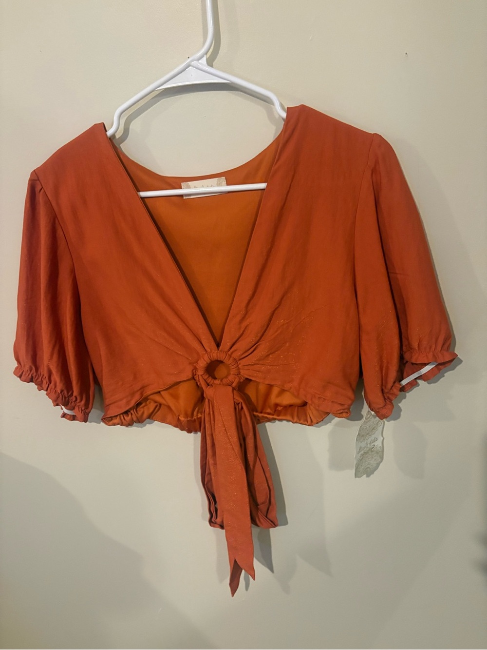 Alter’d State Rust Tie-Front Crop Top - Women
